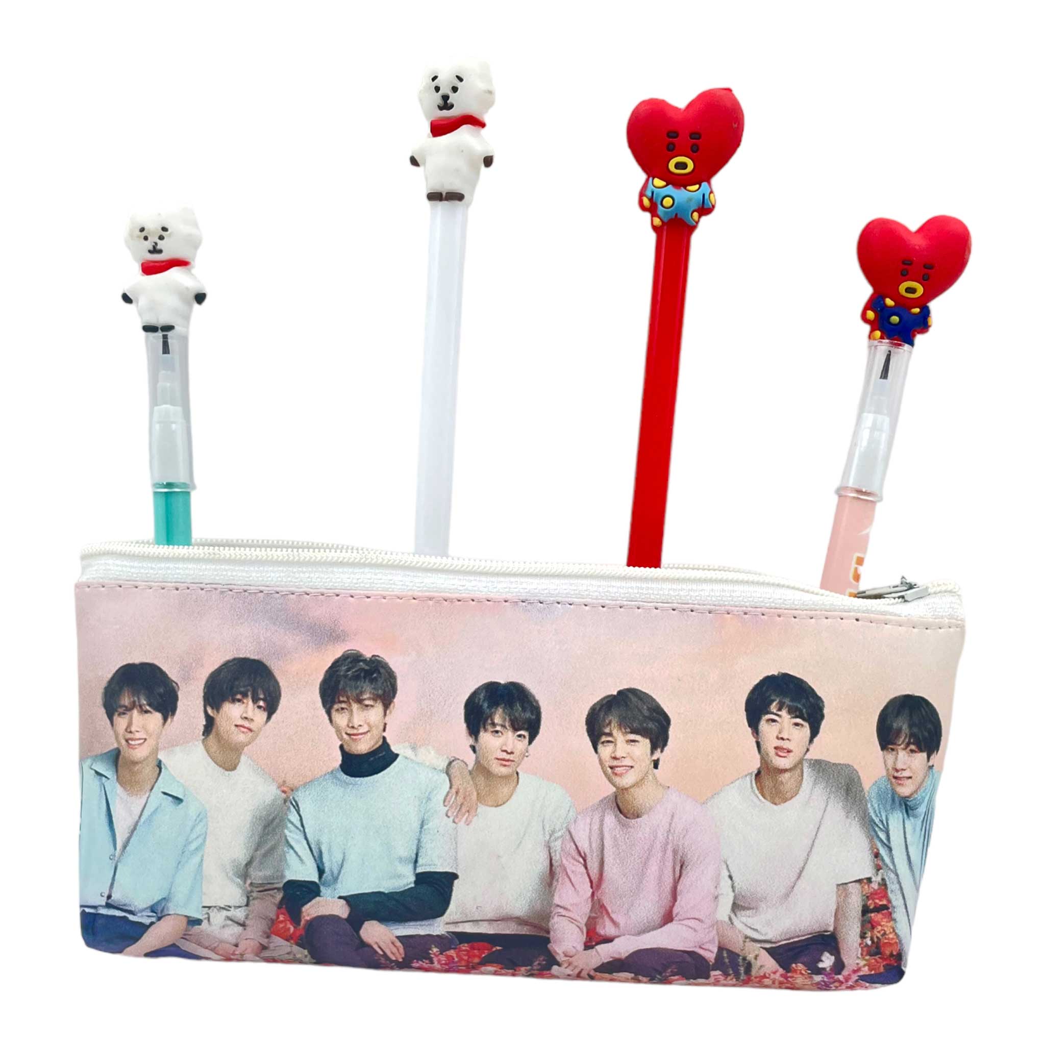 Buy Girls Boys BTS Pencil Case School Stationery Pen Pencil Bag Organizer  (1) Online at desertcartINDIA